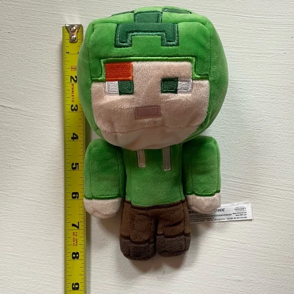 2020 JINX Minecraft plush happy explorer Alex in creeper costume 7 inch